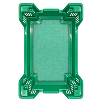 Beetle Box Rejilla canastilla verde plastico transparente